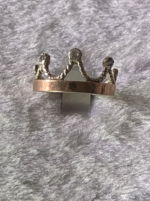 Перстень срібло золото