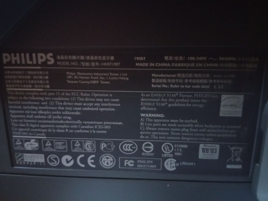 Monitor Philips 19