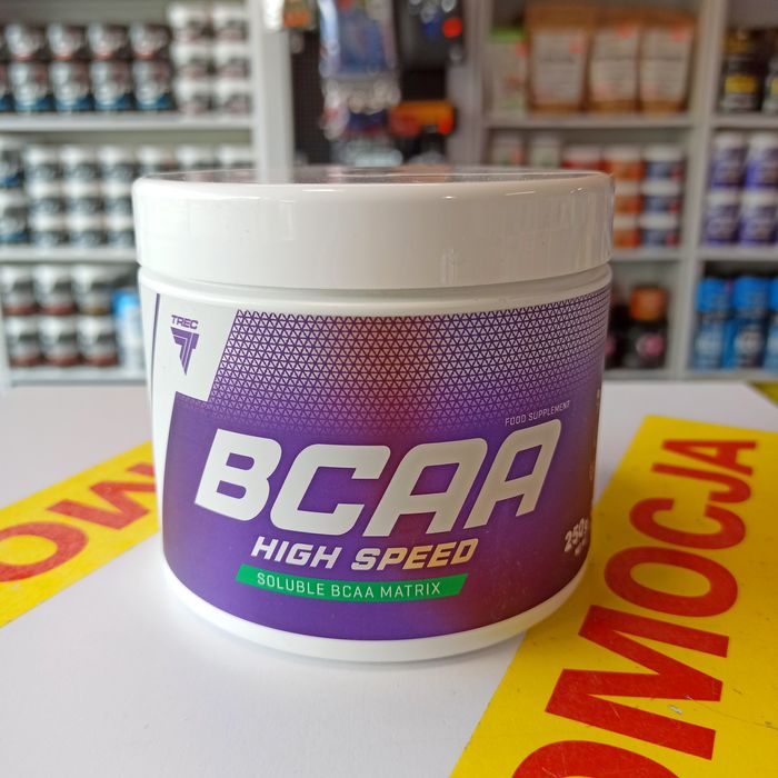 TREC BCAA High Speed 250g, Aminokwasy BCAA rozgałęzione, Regeneracja