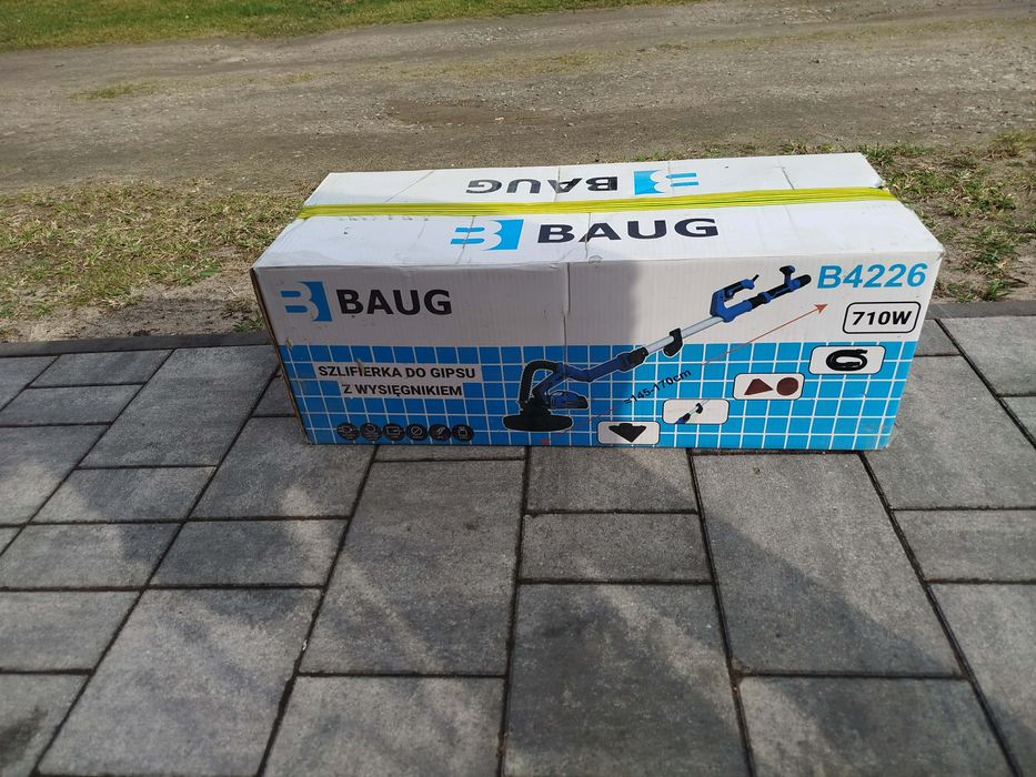 Szlifierka do gipsu z wysięgnikiem (żyrafa) firmy BAUG