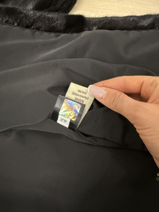 Норкова шуба, довга норкова шуба, черна шуба, blackglama