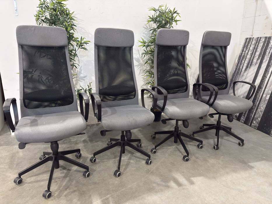 Fajny fotel obrotowy Ikea Markus krzesło biurowe  dowóz wysyłka