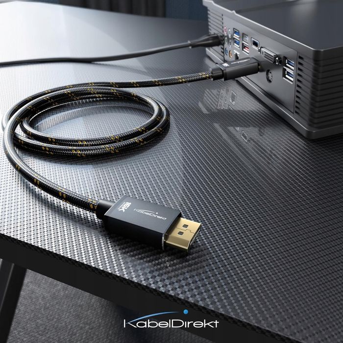 outlet kabel displayport 3 m do gier 16k przy 60 hz