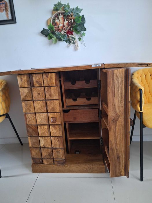 Szafka barowa,barek drewno sheesham