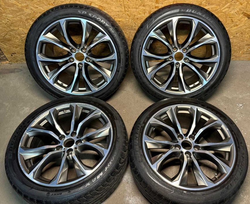 Komplet kół Bmw X5 X6 F15 M-pakiet e10x20 -szerszy tył- opony Dunlop