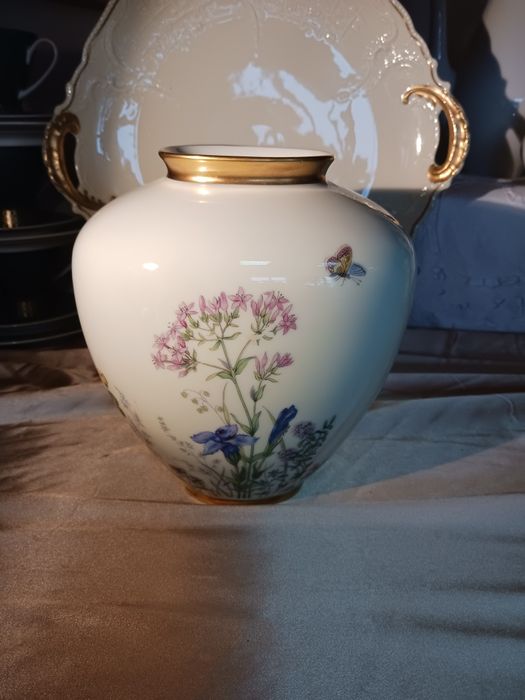 Krautheim Wiesengrund wazon Łączka ecru kwiaty