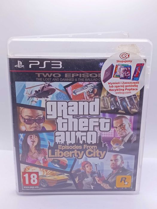 Gra Grand Theft Auto Episodes From Liberty City + Mapa Na PS3 500/07/26s