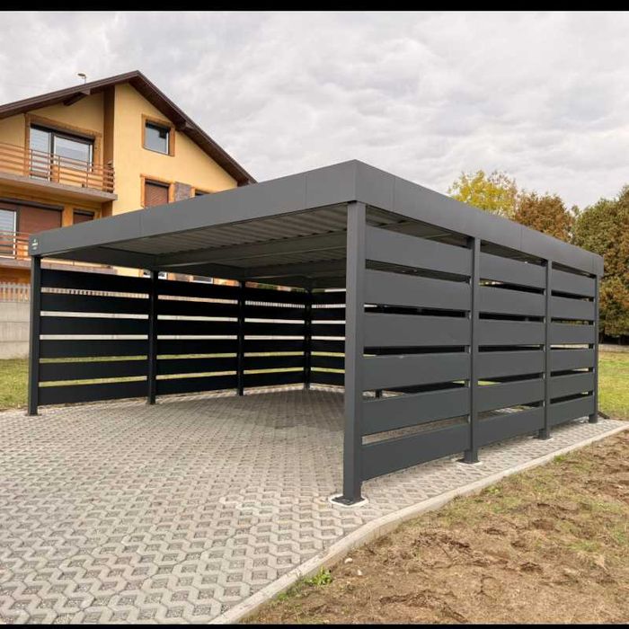 Carport 6x5,5, wiaty garażowe, wiata na samochód, wiata stalowa
