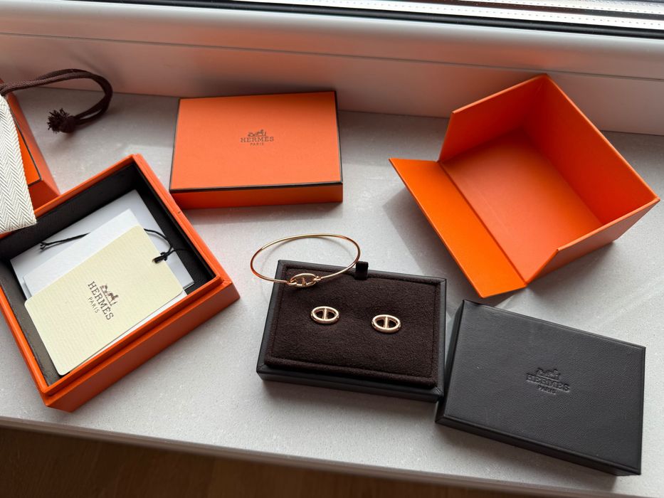 Zestaw biżuterii Hermes Farandole kolczyki i bransoletka nowe