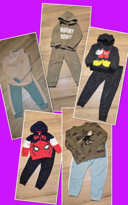 Спортивний костюм на флісі утеплений дитячий 110 р George disney f&f