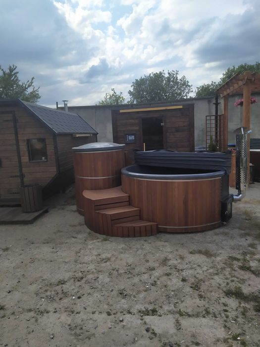 Виробники чанів джакузі. Купель на дрова Спа комплекс Баня Сауна