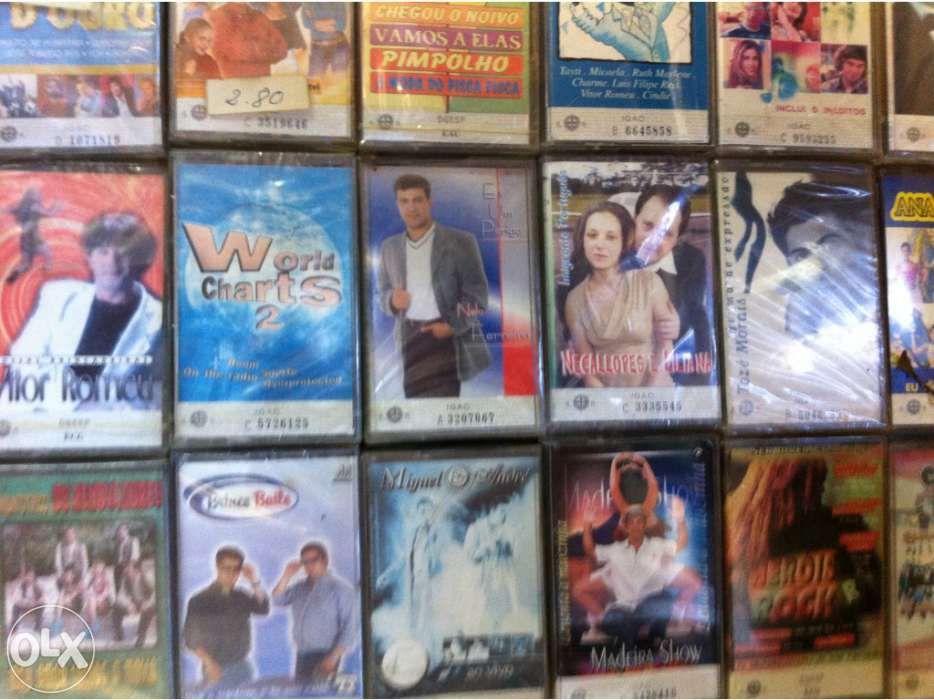 Mais de 3500 Cassetes de Audio originais seladas dos anos 90 até 2010
