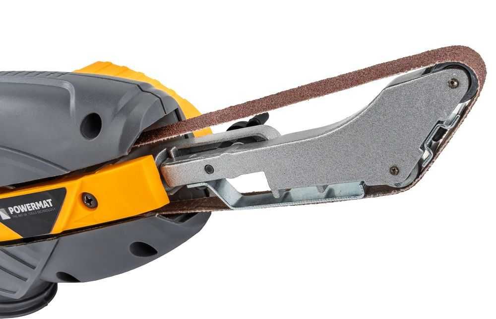 POWERMAT Szlifierka Taśmowa Palcowa 400W 3 Prowadnice Zestaw PM1472