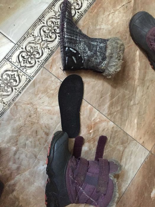 Чобітки фіолетові 2 в 1  на 17 та 19 см