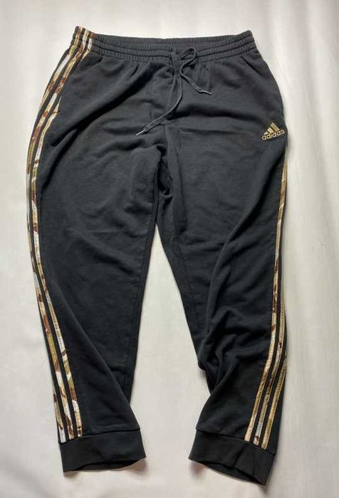 ADIDAS Camo Moro Camouflage czarne sportowe DRESY Z KIESZENIAMI roz XL