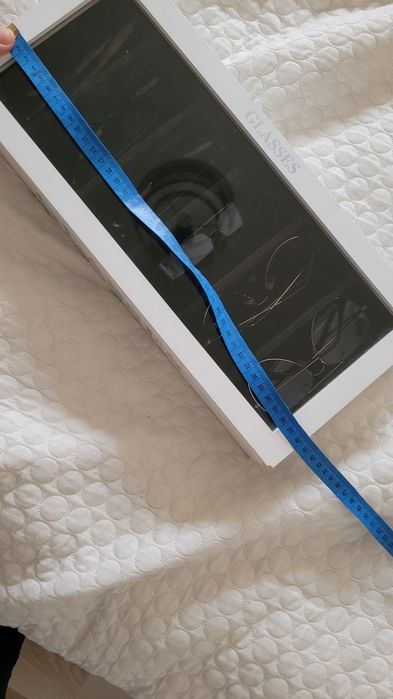 Drewniane pudełko na okulary +okulary