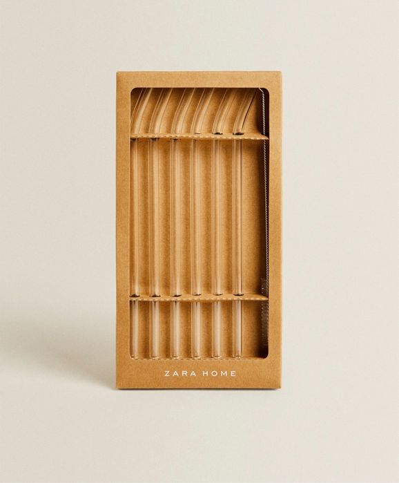 Conjunto 6 Palhinhas Borossilicato Zara Home NOVO