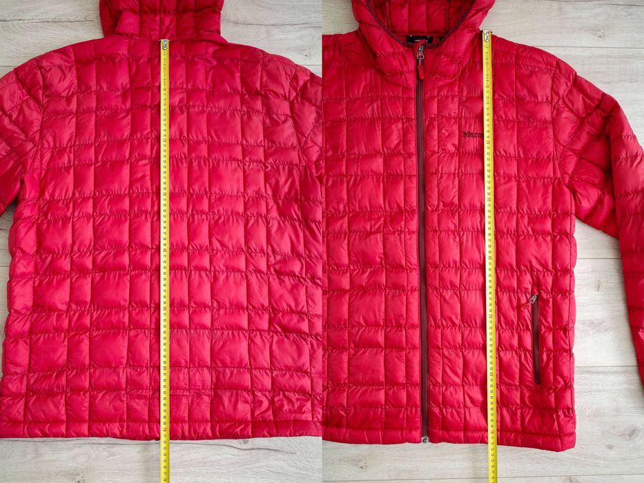 Kurtka Puchowa Marmot Featherless Hoody Down Jacket Hood L Czerwona