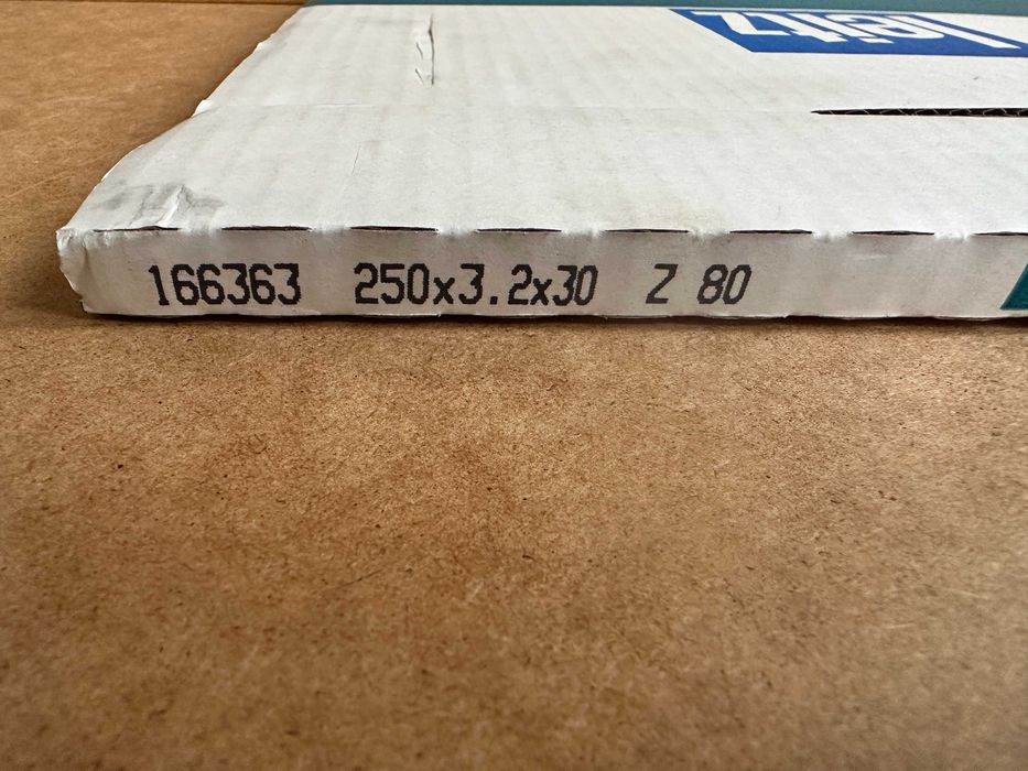 tarcza do aluminium 250x30   250x32