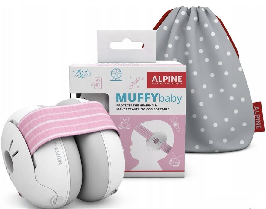 Nowe Nauszniki ochronne alpine muffy dla dzieci ,niemowląt 3-36 mcy