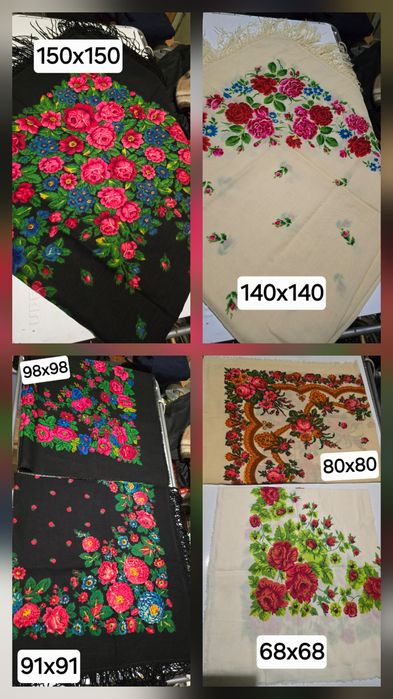 Хустки жіночі різні