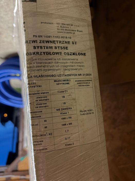 Drzwi zewnętrzne stalowe ST55E KR CENTER