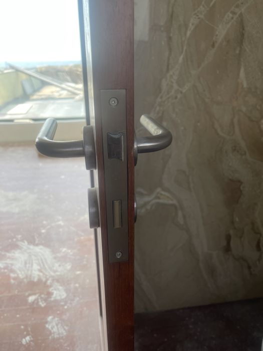 Porta com vidro fosco