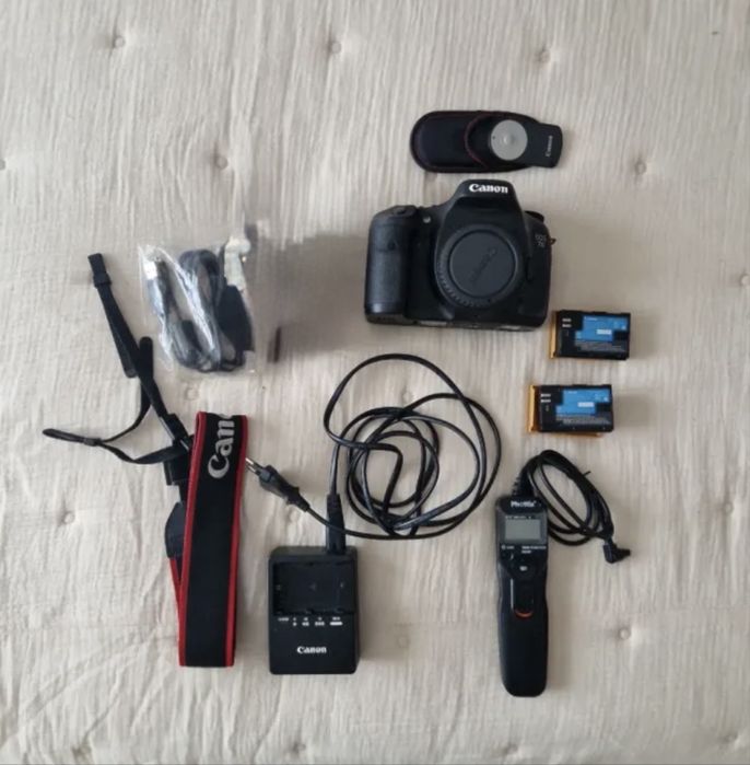 DSLR câmara Canon EOS 7D Mark I corpo + acessórios + presente