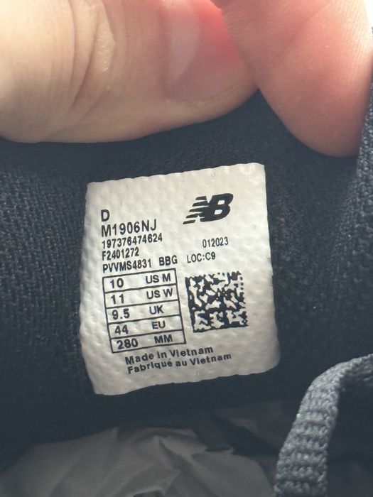 New Balance 1906 M1906NJ Black 44 EU оригінал нові