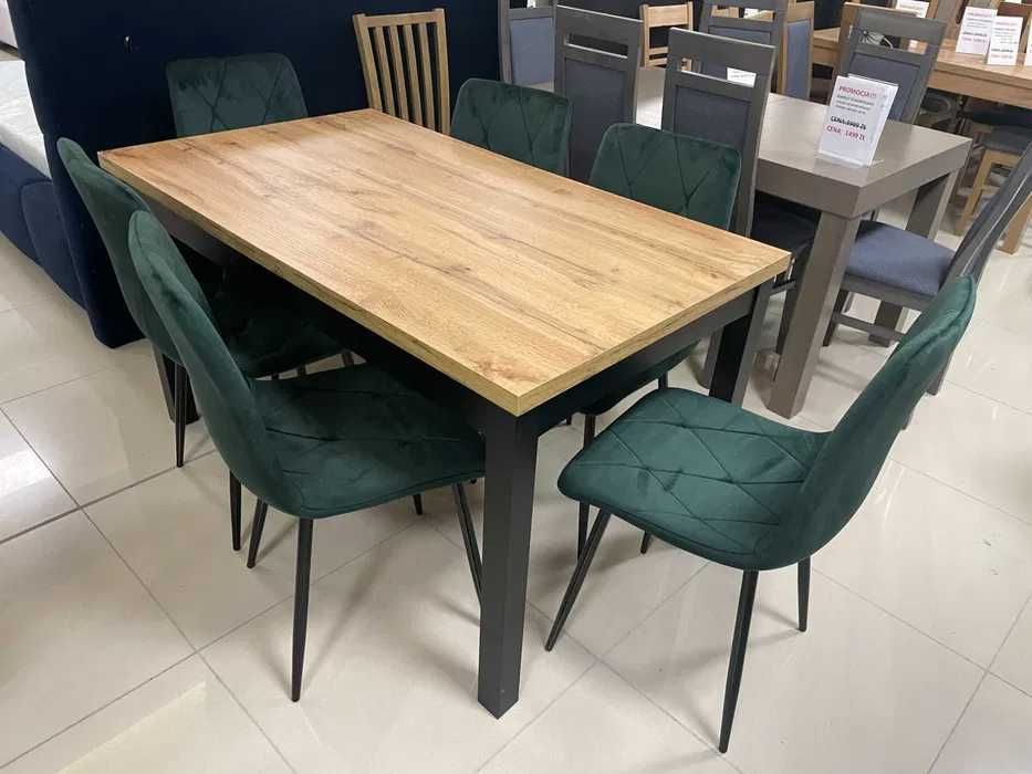 (41L) Stół loft rozkładany + 6 krzeseł, nowe! okazja 1149 zł