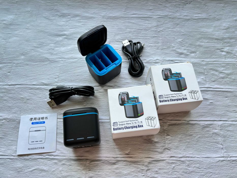 Зарядний бокс для GoPro 13/12/11/10/9/8/7/6 зарядное устройство GoPro