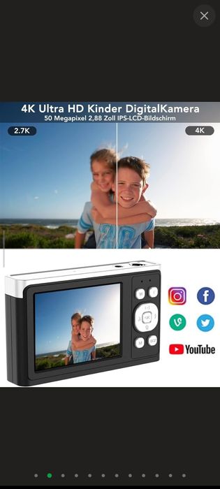 Новий Фотоапарат (Цифрова камера) з  4K відео та  50MP фото (8gb)