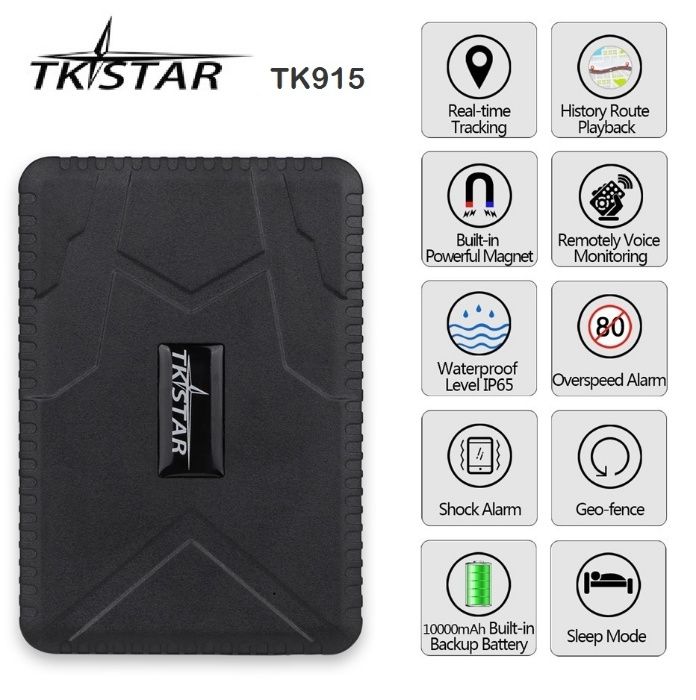 TKSTAR TK-915 GPS трекер 10000мАг 180дн Магніт Автономний авто tracker
