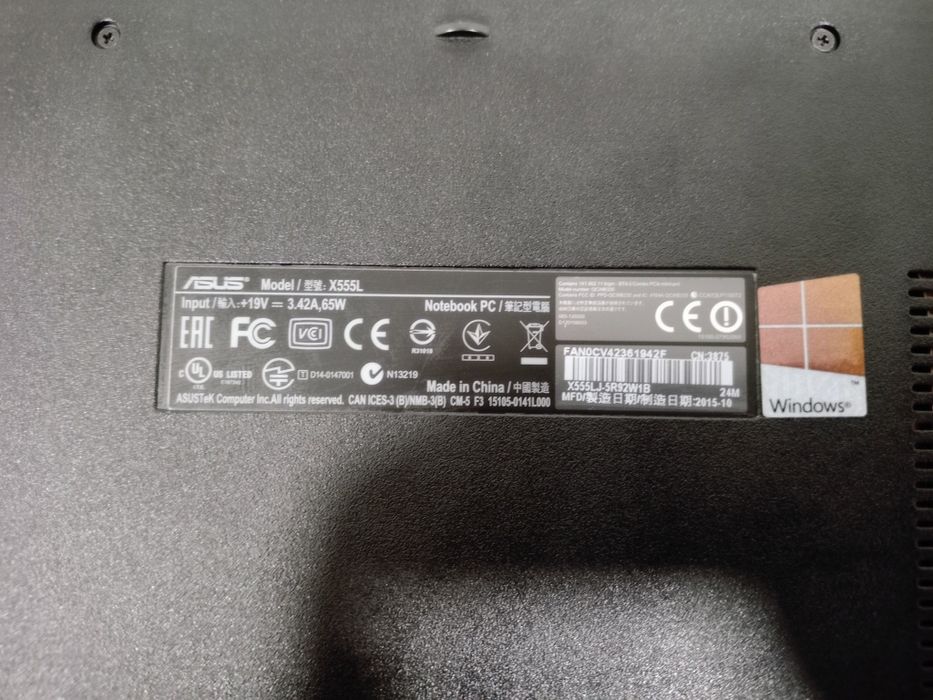 Portátil ASUS X555L | Intel i5 | Gráfica Dedicada NVidia | Estimado