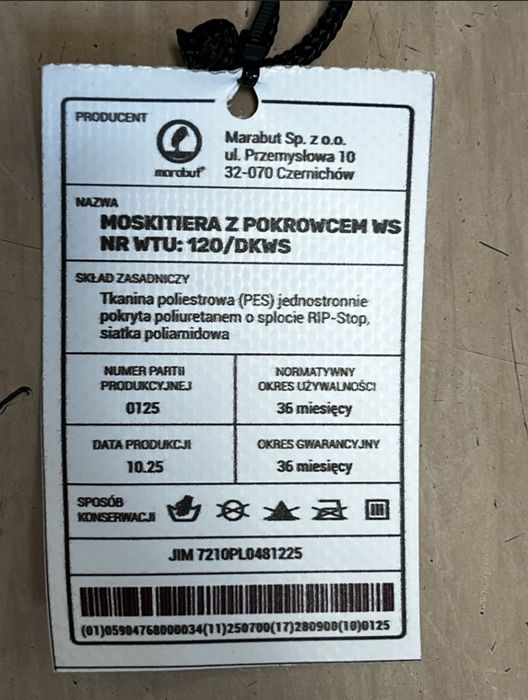 Moskitiera  z pokrowcem
