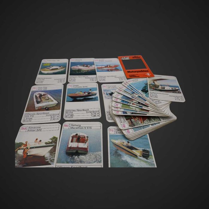 Zestaw kolekcjonerski kart Łodzie motorowe B51/110651