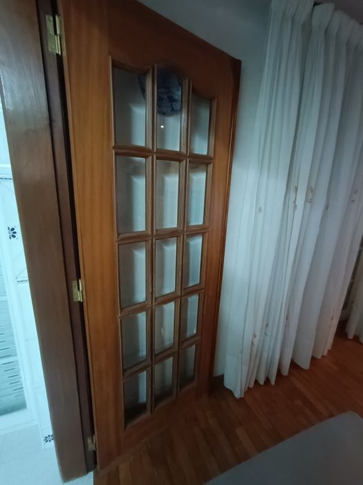 2 portas de sala em mogno