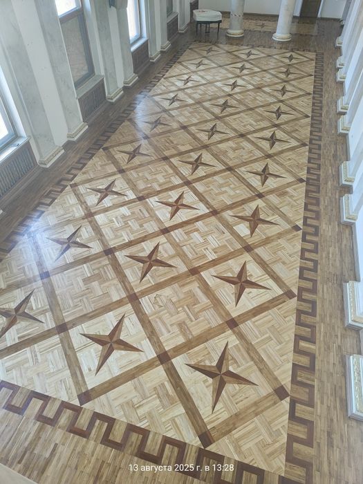 Циклёвка, шлифовка паркета, доски. Снятие краски. Паркетные работы.