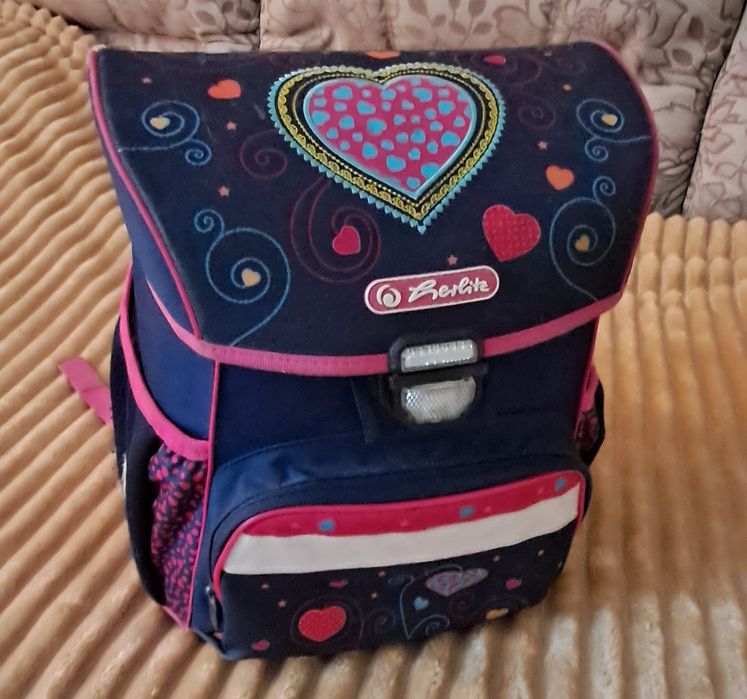 Ранець, рюкзак шкільний Herlitz LOOP PLUS Hearts Blue