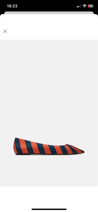 Полосатые туфли zara