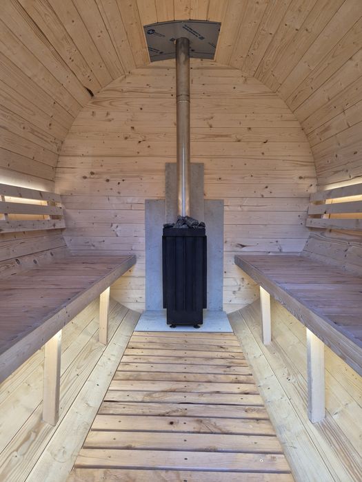 Sauna drewniana Beczka 300cm dostępna od ręki
