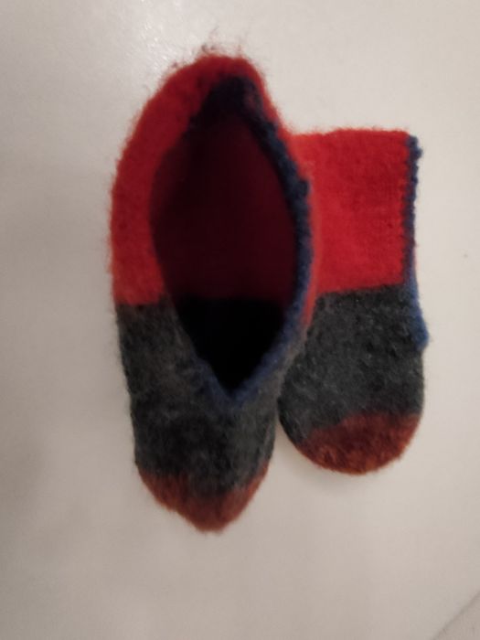 Kapcie, bambosze, ciepła skarpeta. Handmade.