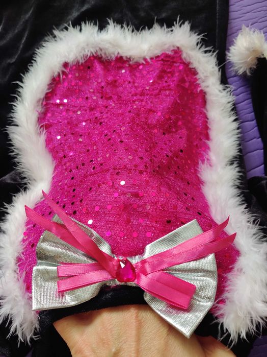 KRÓLIK 9-10/134-140/strój karnawał/kostium/uszy/przebranie