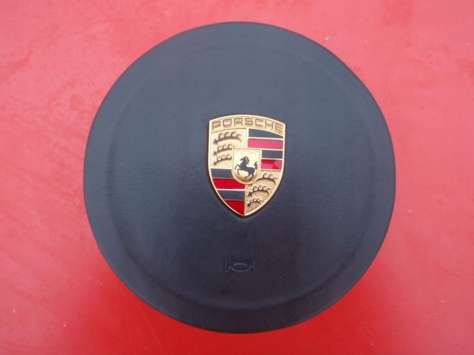 PORSCHE CAYMAN BOXSTER 987 CARRERA 911 997 991 ZASLEPKA AIRBAG SKÓRA COVER AIR BAG ORYGINAŁ okazja !