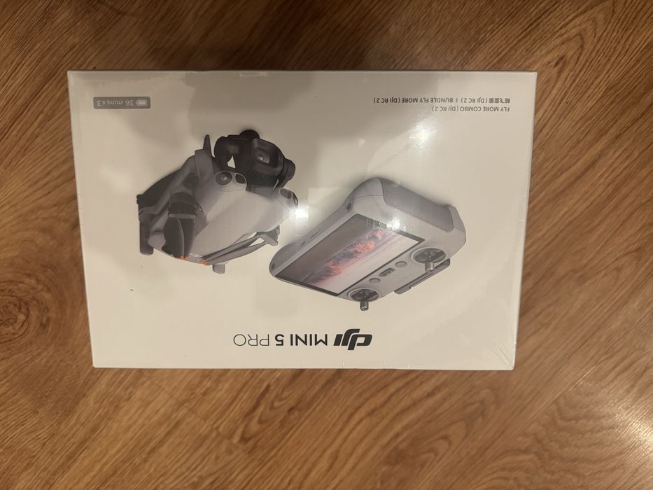 DJI MINI 5 PRO FLY MORE COMBO RC 2 – Nowy, Zaplombowany + Ładowarka 65 W + DOWÓD ZAKUPU