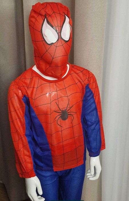 Strój Karnawałowy nowy Przebranie Spiderman 120-130