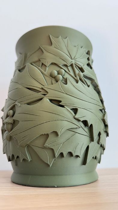 Vaso Decorativo Folhas Verde Musgo | Design