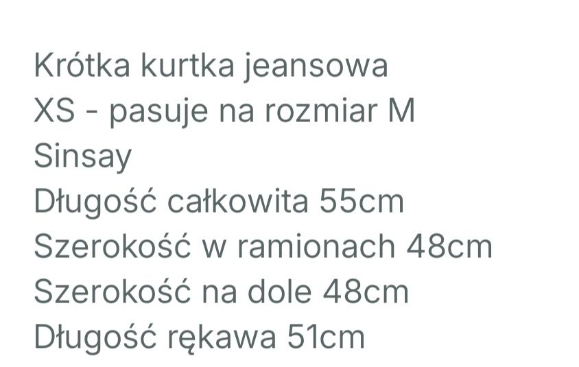 Kurtka jeansowa Sinsay