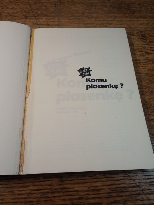 Komu piosenkę? Dariusz Michalski