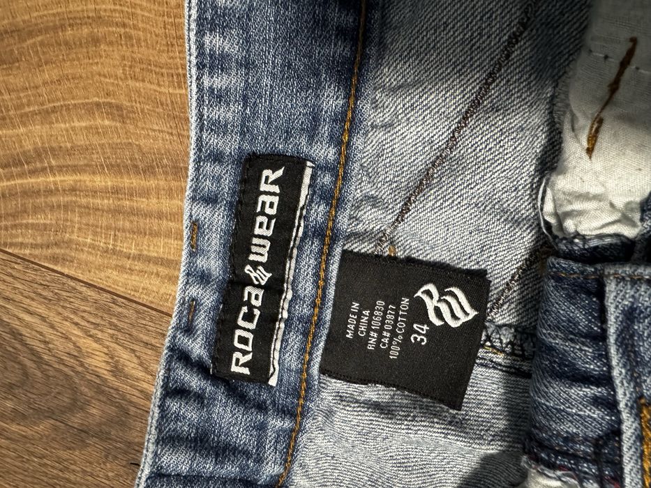 Широкі джинсові шорти  roca wear